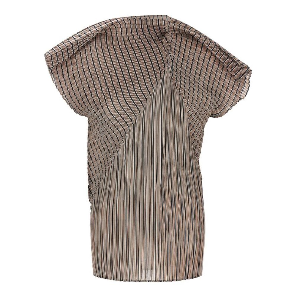 Issey Miyake Brown Polyester Women's Blouse